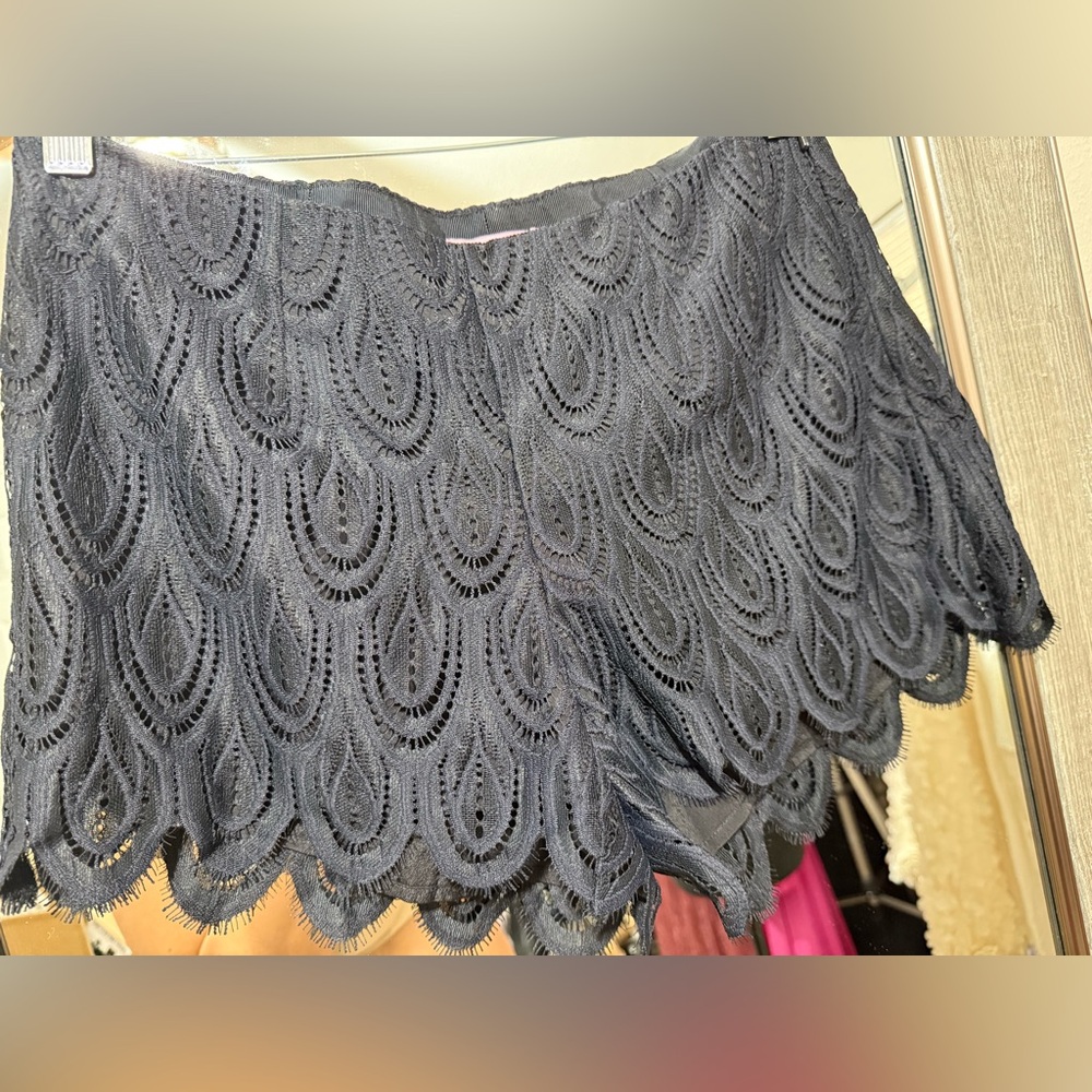 Lilly Pulitzer Black Lace Shorts